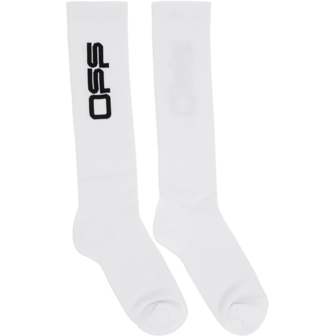 OFF-WHITE OFF-WHITE WHITE WAVY LOGO SOCKS