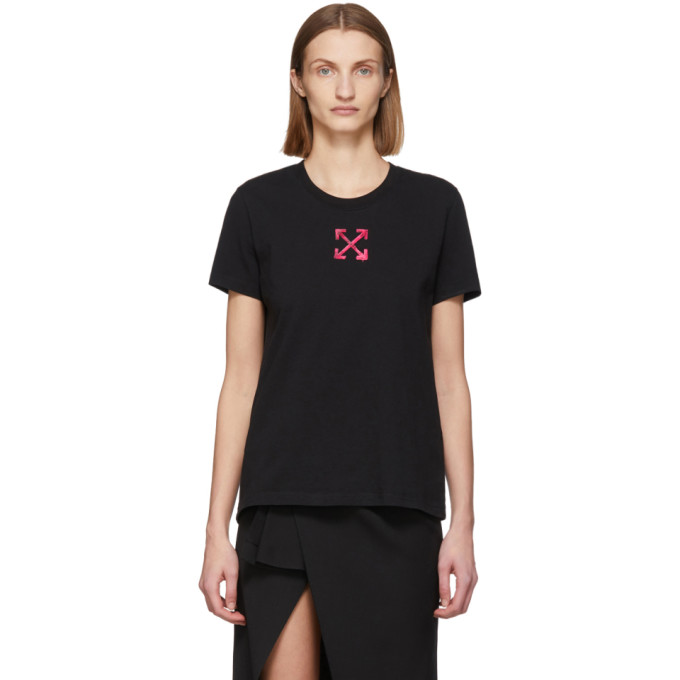 OFF-WHITE BLACK & PINK ARROWS T-SHIRT