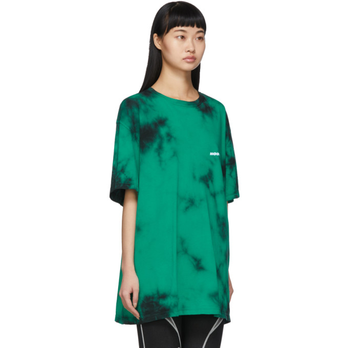 OFF-WHITE OFF-WHITE GREEN TIE-DYE MODERN T-SHIRT