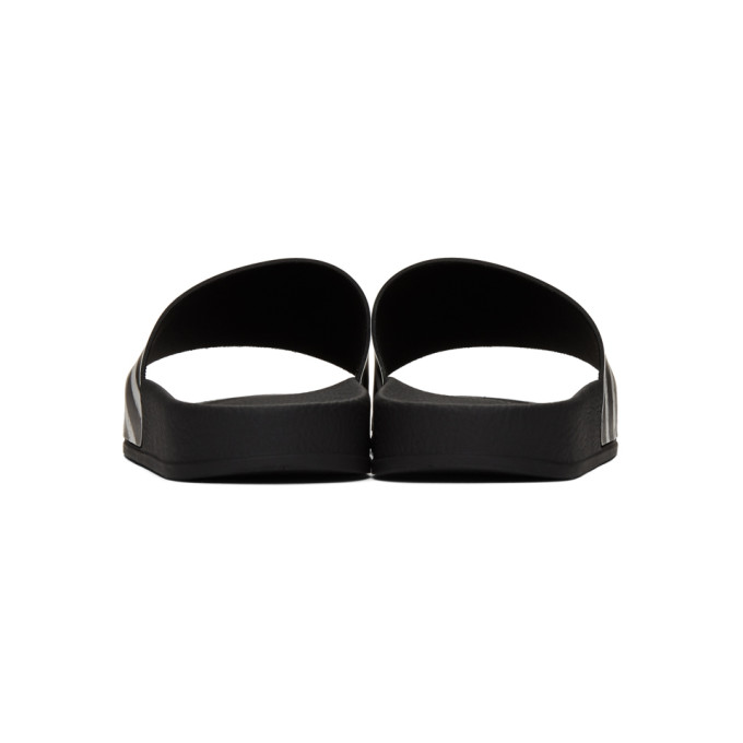 OFF-WHITE OFF-WHITE BLACK SPRAY STRIPES SLIDES