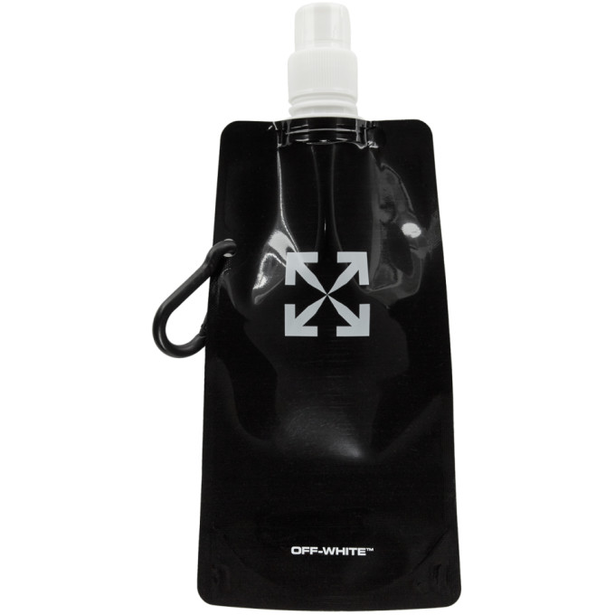 Off-white Black And White Flexible Water Bottle In Black/white