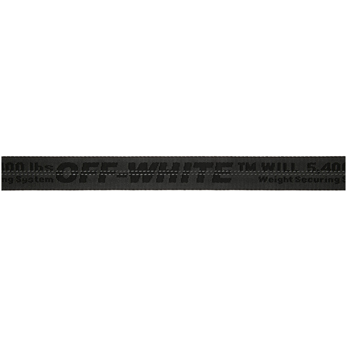 OFF-WHITE Black Industrial Belt