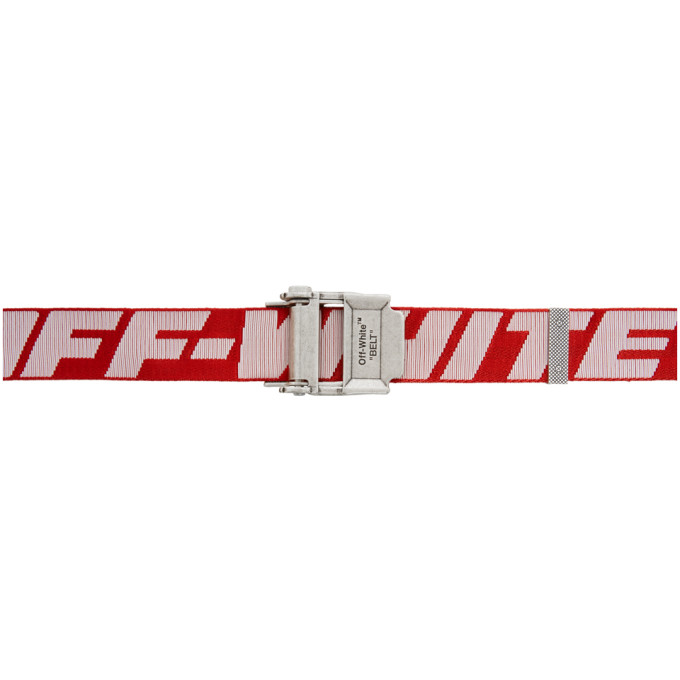 OFF-WHITE OFF-WHITE RED AND WHITE 2.0 INDUSTRIAL BELT