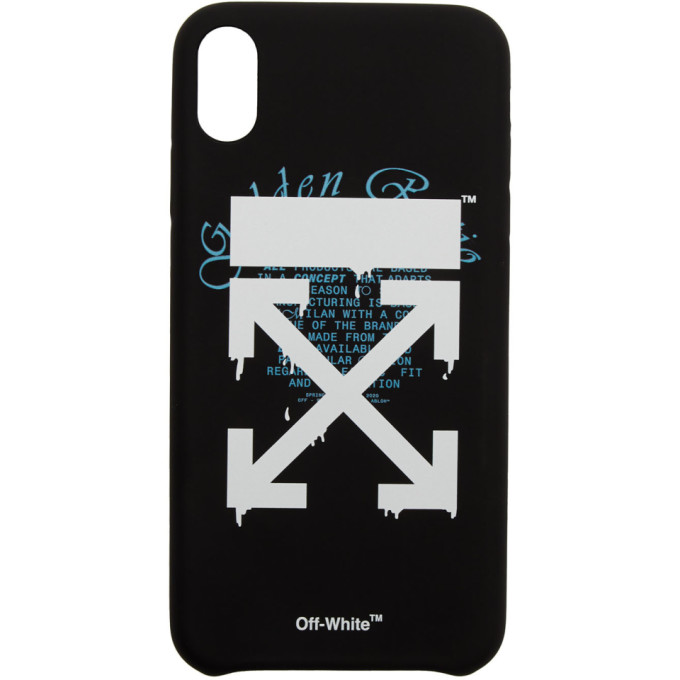 OFF-WHITE OFF-WHITE BLACK DRIPPING ARROWS IPHONE XS MAX CASE