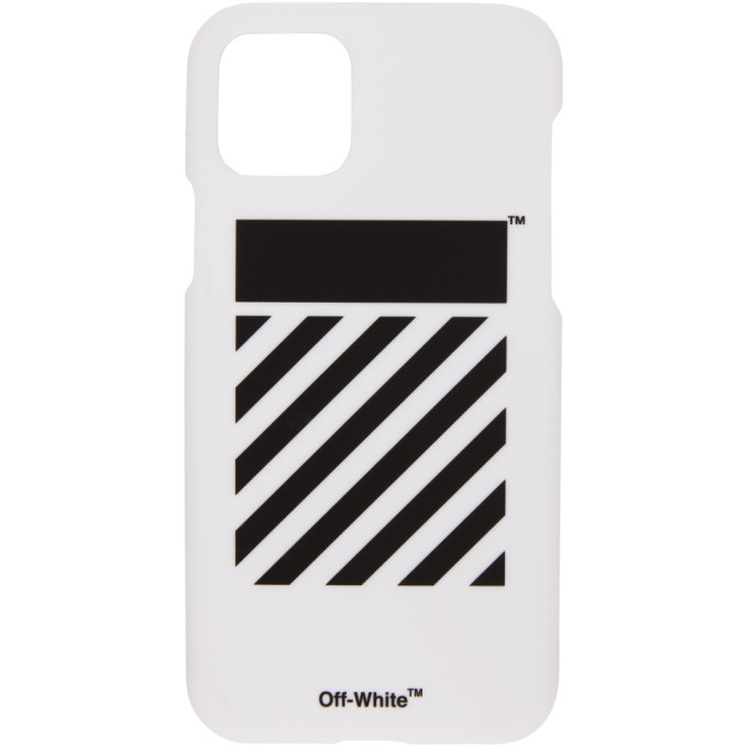 OFF-WHITE OFF-WHITE SSENSE EXCLUSIVE WHITE DIAG IPHONE 11 PRO CASE