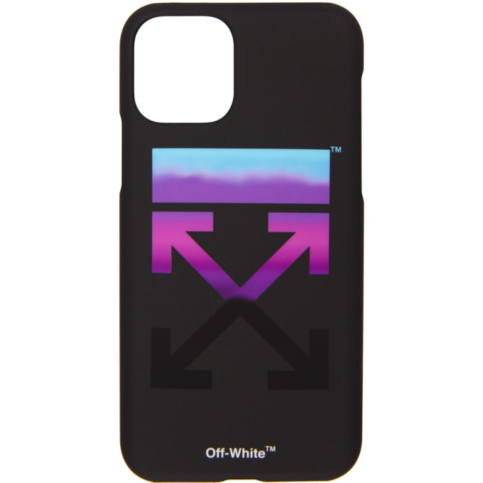 OFF-WHITE OFF-WHITE SSENSE EXCLUSIVE BLACK GRADIENT IPHONE 11 PRO CASE