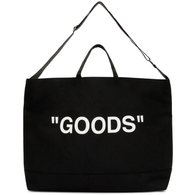 OFF-WHITE OFF-WHITE BLACK QUOTE TOTE
