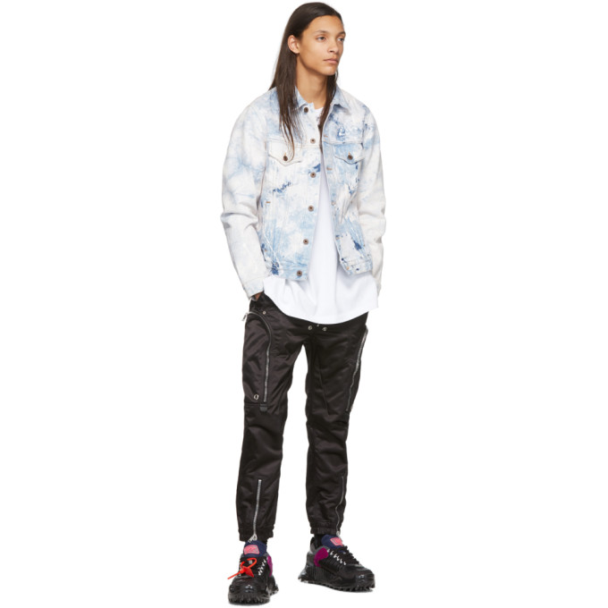 OFF-WHITE OFF-WHITE WHITE AND BLUE DENIM SLIM ARROWS JACKET