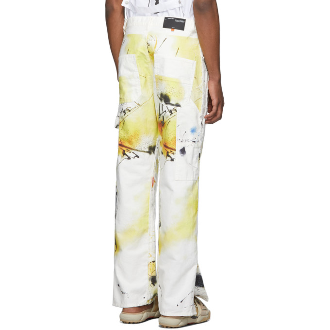OFF-WHITE MULTICOLOR FUTURA EDITION ABSTRACT CARPENTER JEANS