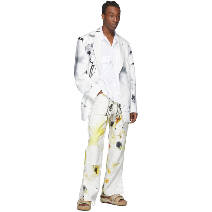 OFF-WHITE MULTICOLOR FUTURA EDITION ABSTRACT CARPENTER JEANS