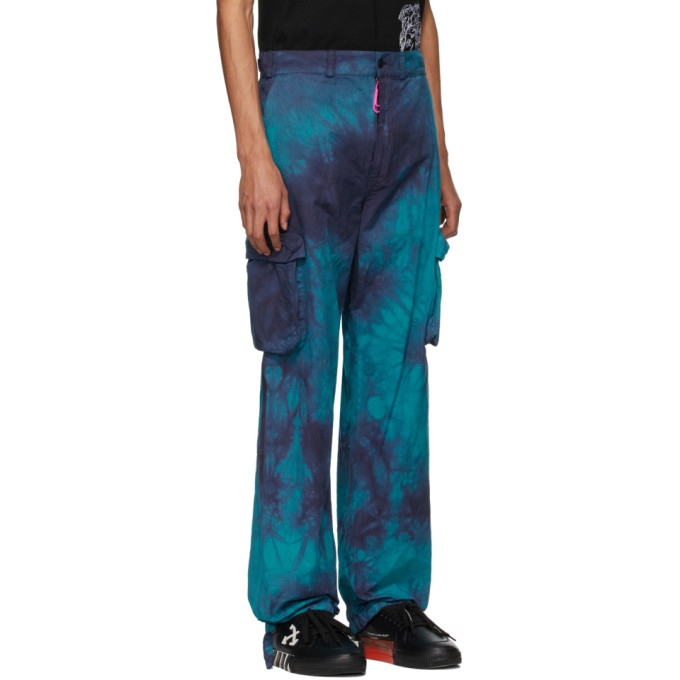 OFF-WHITE OFF-WHITE BLUE RIPSTOP CARGO PANTS