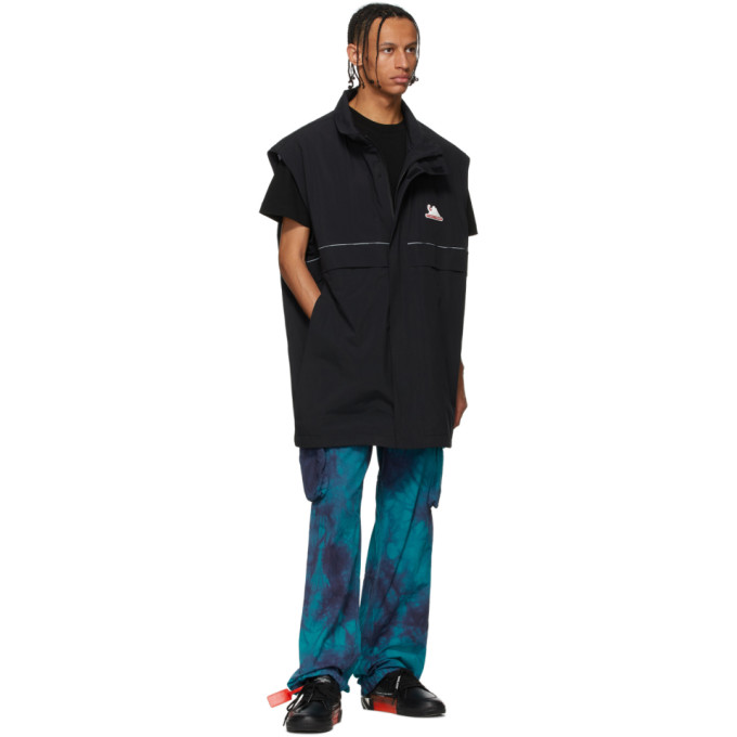 OFF-WHITE OFF-WHITE BLUE RIPSTOP CARGO PANTS