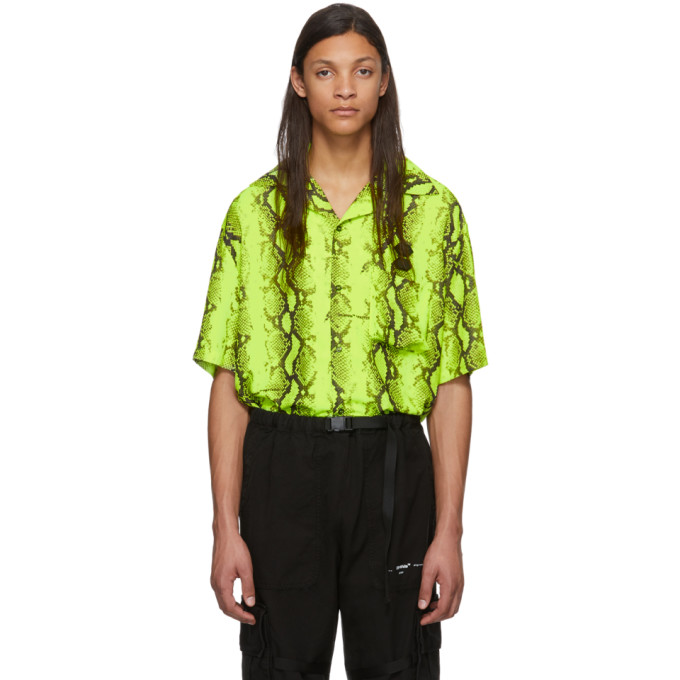 OFF-WHITE Yellow Snake Holiday Shirt