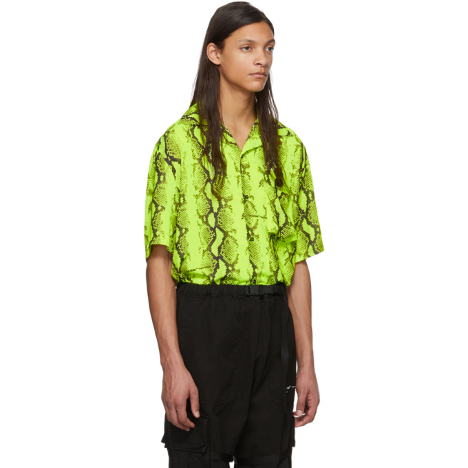 OFF-WHITE Yellow Snake Holiday Shirt