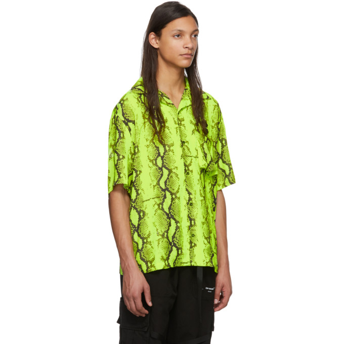 OFF-WHITE Yellow Snake Holiday Shirt