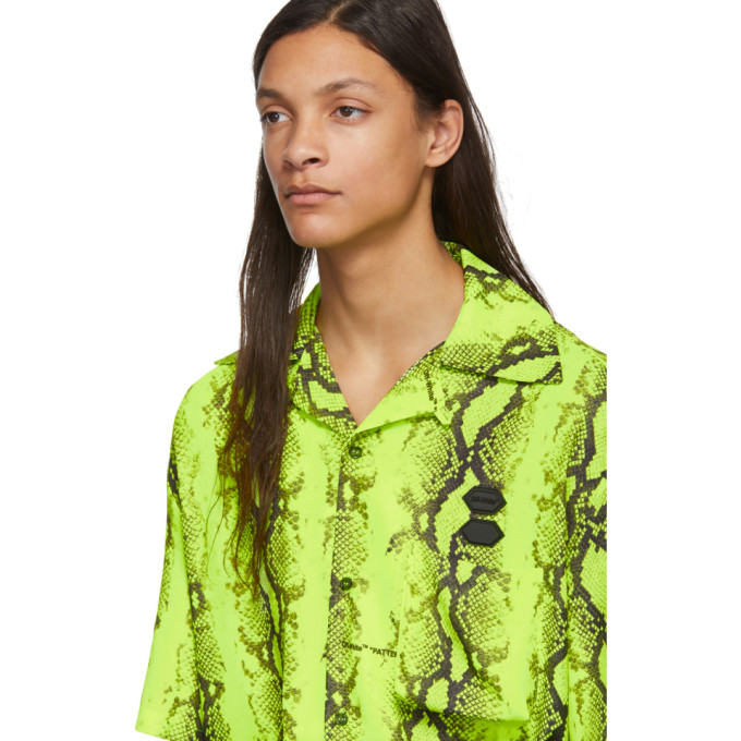 OFF-WHITE Yellow Snake Holiday Shirt