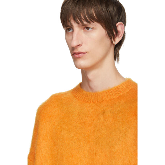 OFF-WHITE OFF-WHITE ORANGE BRUSHED DIAG SWEATER