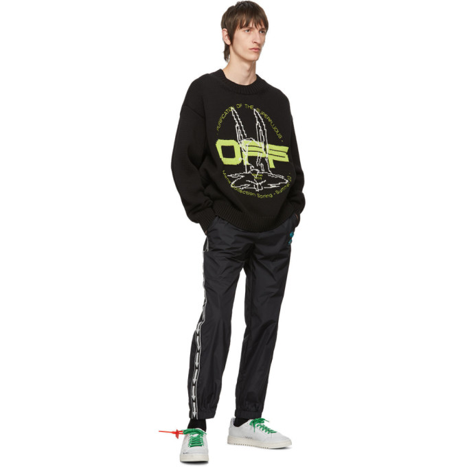 OFF-WHITE Black & Green Harry The Rabbit Sweater