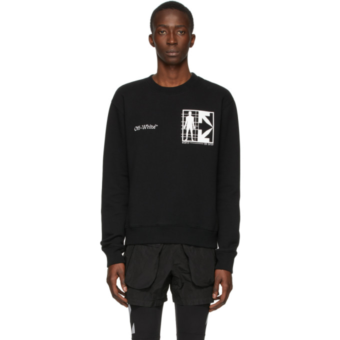 OFF-WHITE OFF-WHITE BLACK HALF ARROWS MAN SWEATSHIRT