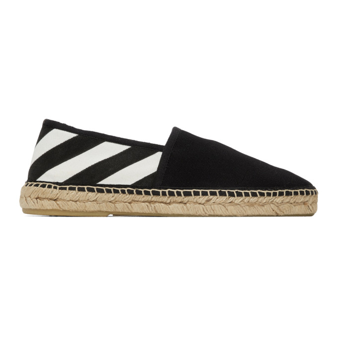 OFF-WHITE BLACK DIAG ESPADRILLES