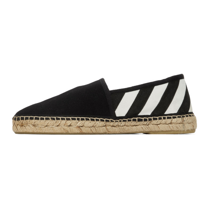 OFF-WHITE BLACK DIAG ESPADRILLES