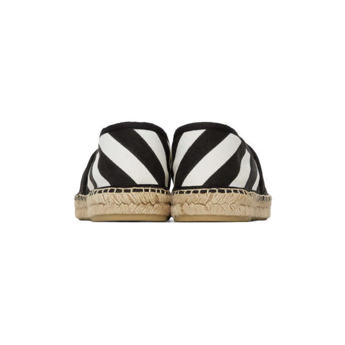 OFF-WHITE BLACK DIAG ESPADRILLES