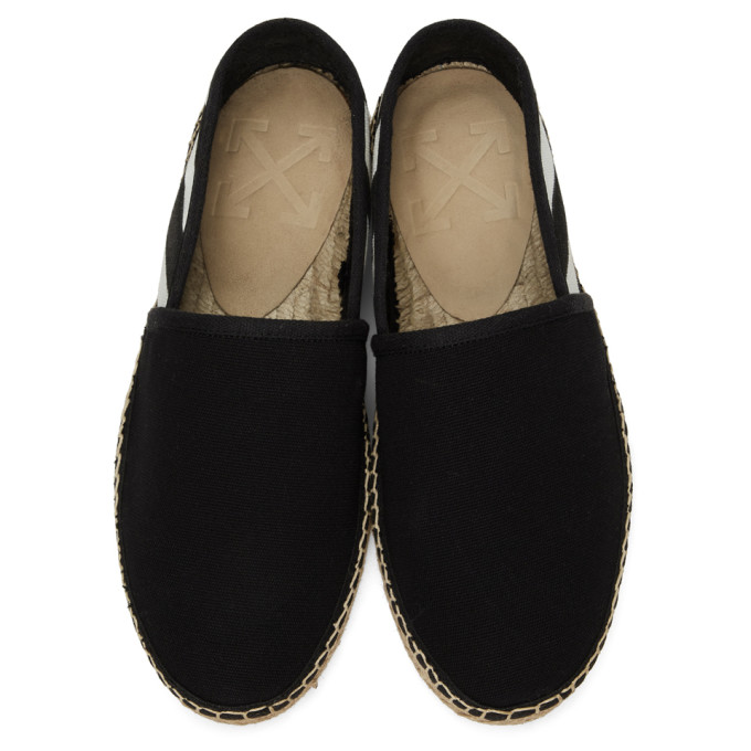 OFF-WHITE BLACK DIAG ESPADRILLES