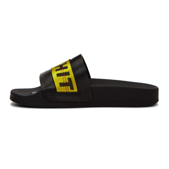 OFF-WHITE Black Industrial Slides