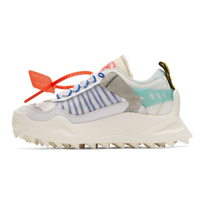 OFF-WHITE White & Blue Odsy-1000 Sneakers