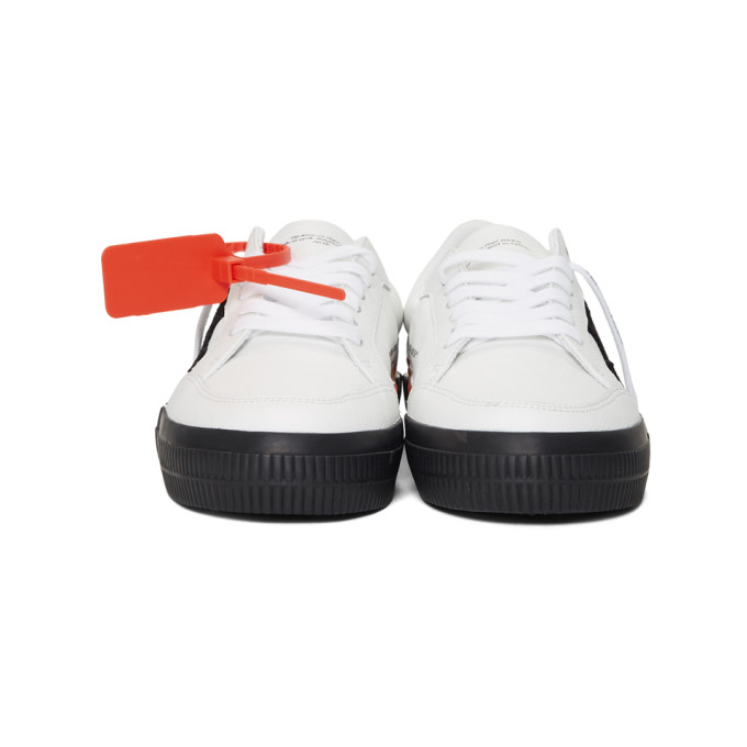 OFF-WHITE OFF-WHITE WHITE AND BLACK LOW VULCANIZED SNEAKERS