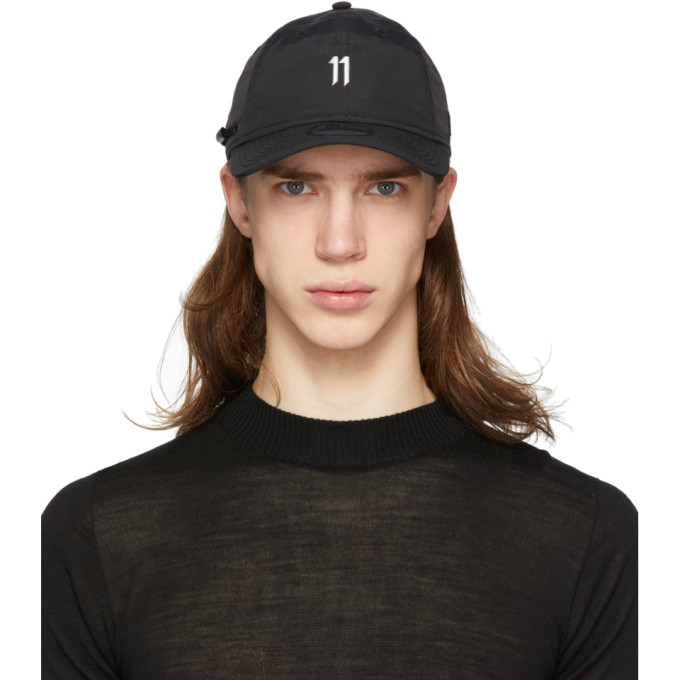 11 BY BORIS BIDJAN SABERI 11 BY BORIS BIDJAN SABERI BLACK AND GREY NEW ERA EDITION LOGO CAP