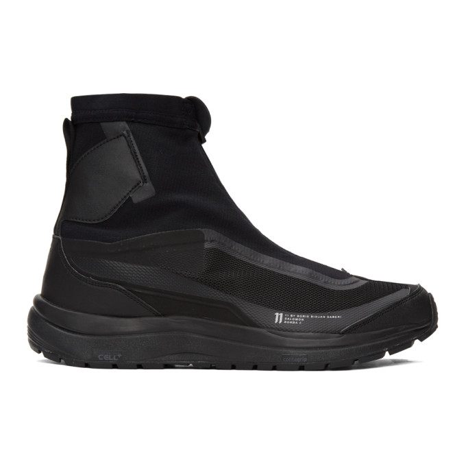 11 by Boris Bidjan Saberi Black Reflective Bamba 2 Sneakers