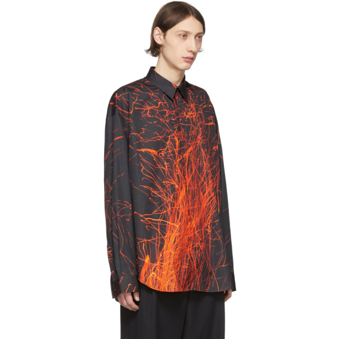 JOHNLAWRENCESULLIVAN JOHNLAWRENCESULLIVAN BLACK SPARKS LONG SLEEVE SHIRT