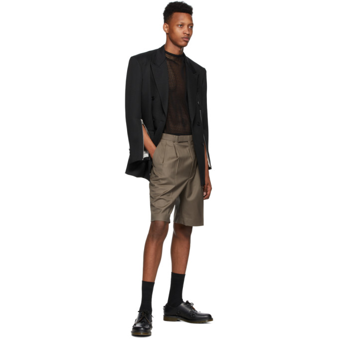 JOHNLAWRENCESULLIVAN JOHNLAWRENCESULLIVAN BLACK ZIP DOUBLE-BREASTED BLAZER