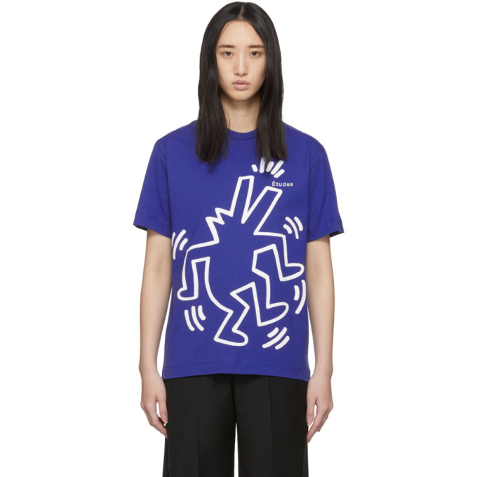 ETUDES STUDIO ETUDES BLUE KEITH HARING EDITION WONDER T-SHIRT