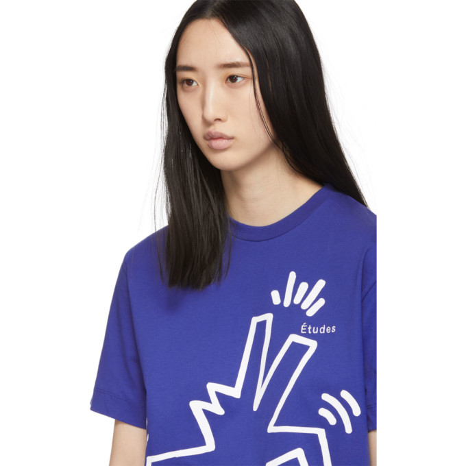 ETUDES STUDIO ETUDES BLUE KEITH HARING EDITION WONDER T-SHIRT