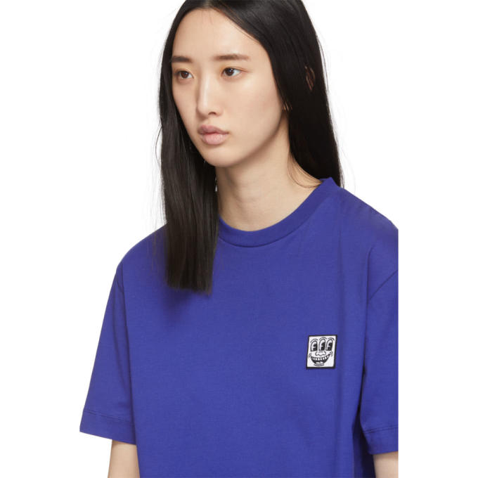 ETUDES STUDIO ETUDES BLUE KEITH HARING EDITION WONDER PATCH T-SHIRT