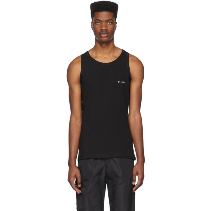 VERSACE BLACK 'GIANNI VERSACE' TANK TOP