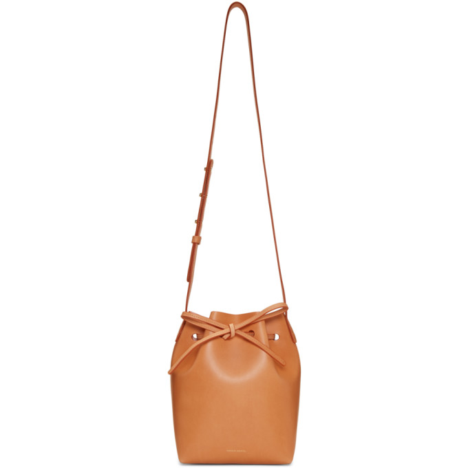 MANSUR GAVRIEL MANSUR GAVRIEL TAN MINI BUCKET BAG