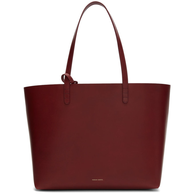 Mansur Gavriel Burgundy Large Tote In Bordo/bordo