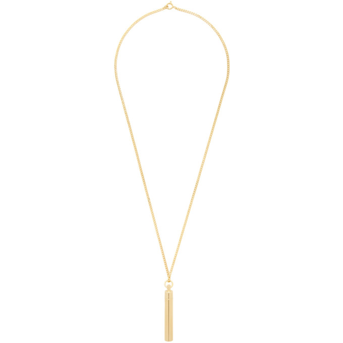 Vetements Gold Snuff Necklace