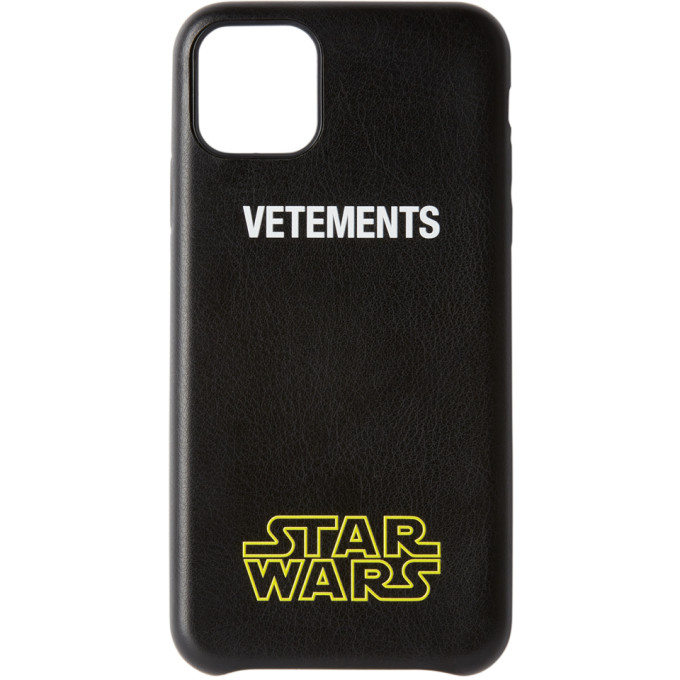 VETEMENTS Black STAR WARS Edition Logo iPhone 11 Pro Case