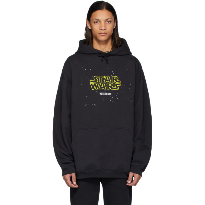 VETEMENTS Black STAR WARS Edition Episodes Hoodie