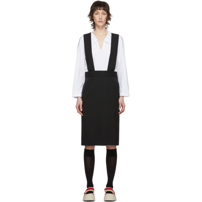 COMME DES GARÇONS COMME DES GARÇONS COMME DES GARCONS COMME DES GARCONS BLACK SIMPLE SUSPENDER SKIRT