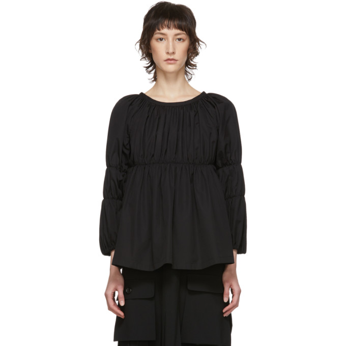 Comme Des Garçons Comme Des Garçons Comme Des Garcons Comme Des Garcons Black Ruched Blouse In 1 Black