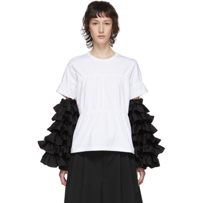 Comme Des Garçons Comme Des Garçons Comme Des Garcons Comme Des Garcons Black Broad Ruffle Sleeves In 1 Black