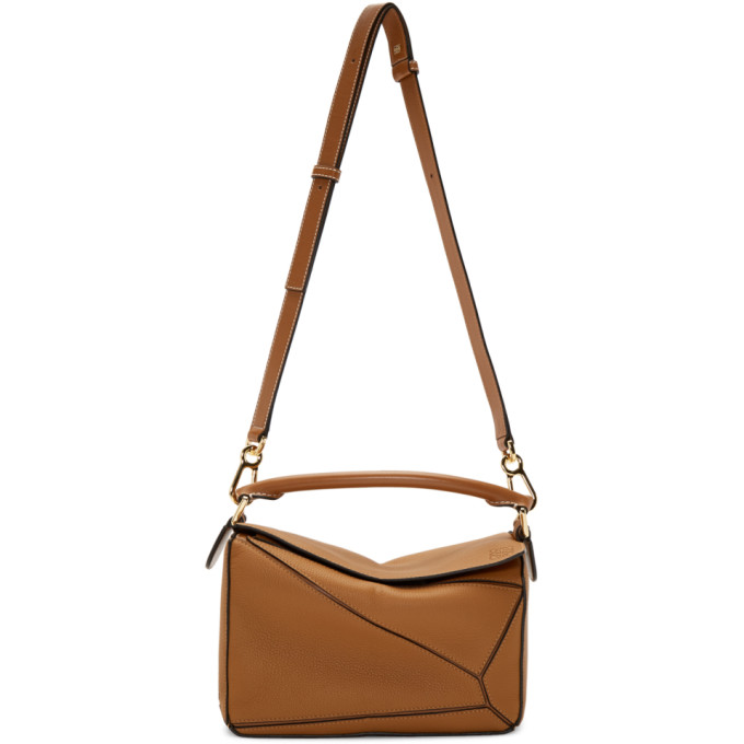 loewe puzzle tan small