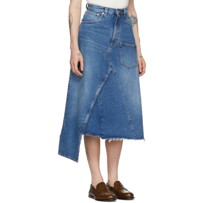 LOEWE LOEWE BLUE DENIM SKIRT