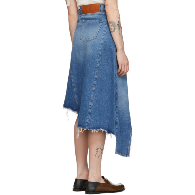 LOEWE LOEWE BLUE DENIM SKIRT