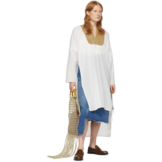 LOEWE LOEWE BLUE DENIM SKIRT